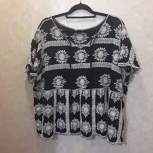 Plus Size Embroidered Top
